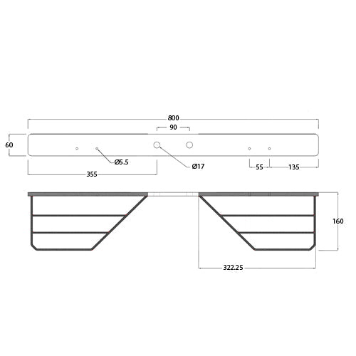 MP346 Black Heavy Duty Double Sided Towstep – 70cm (MP346) - RaxAutos