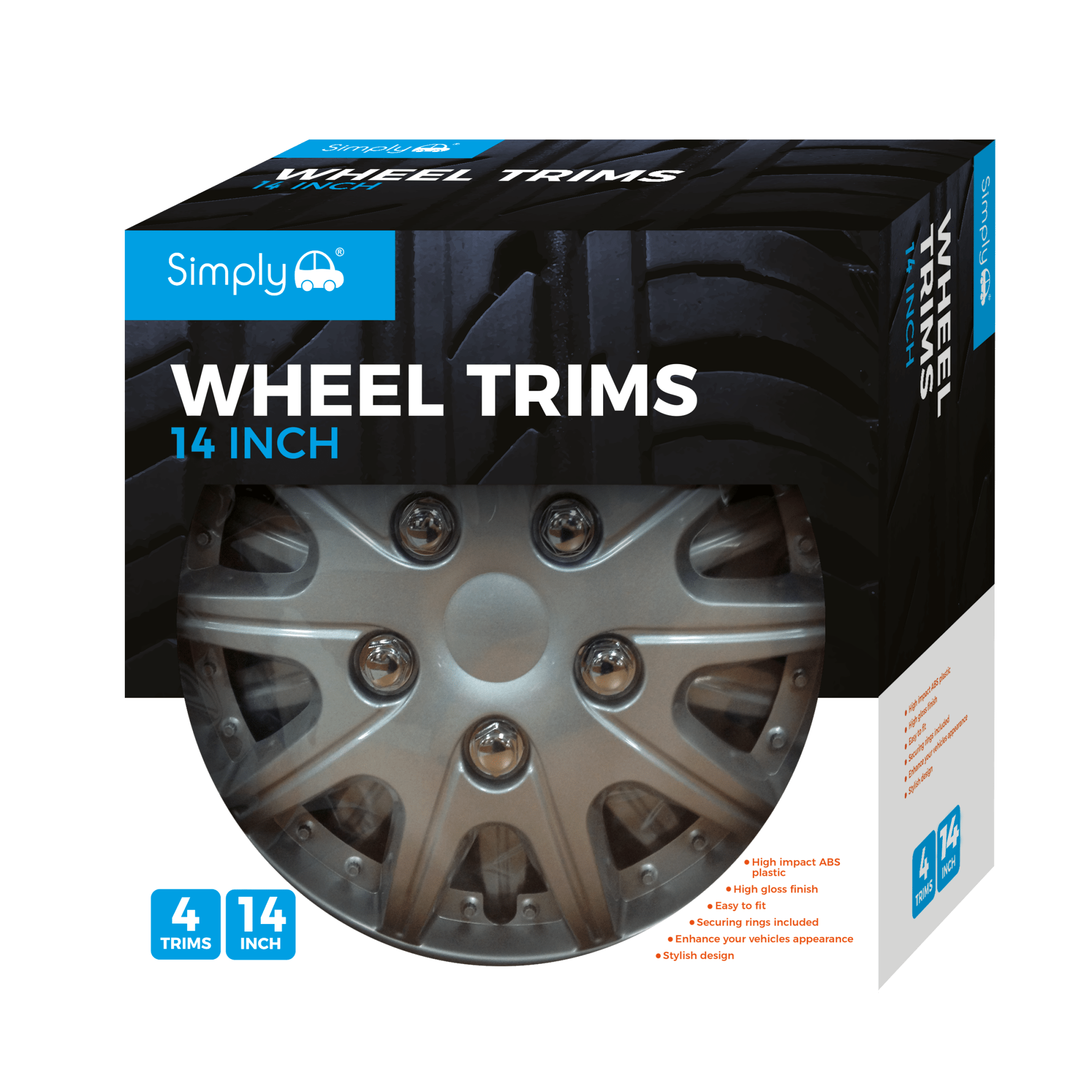 14" JAZZ Wheel Cover Box of 4 Trims (SWT108) - RaxAutos
