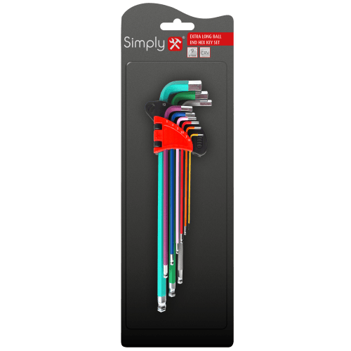 9Pc Extra Long Ball End Hex Key (TSET15) - RaxAutos