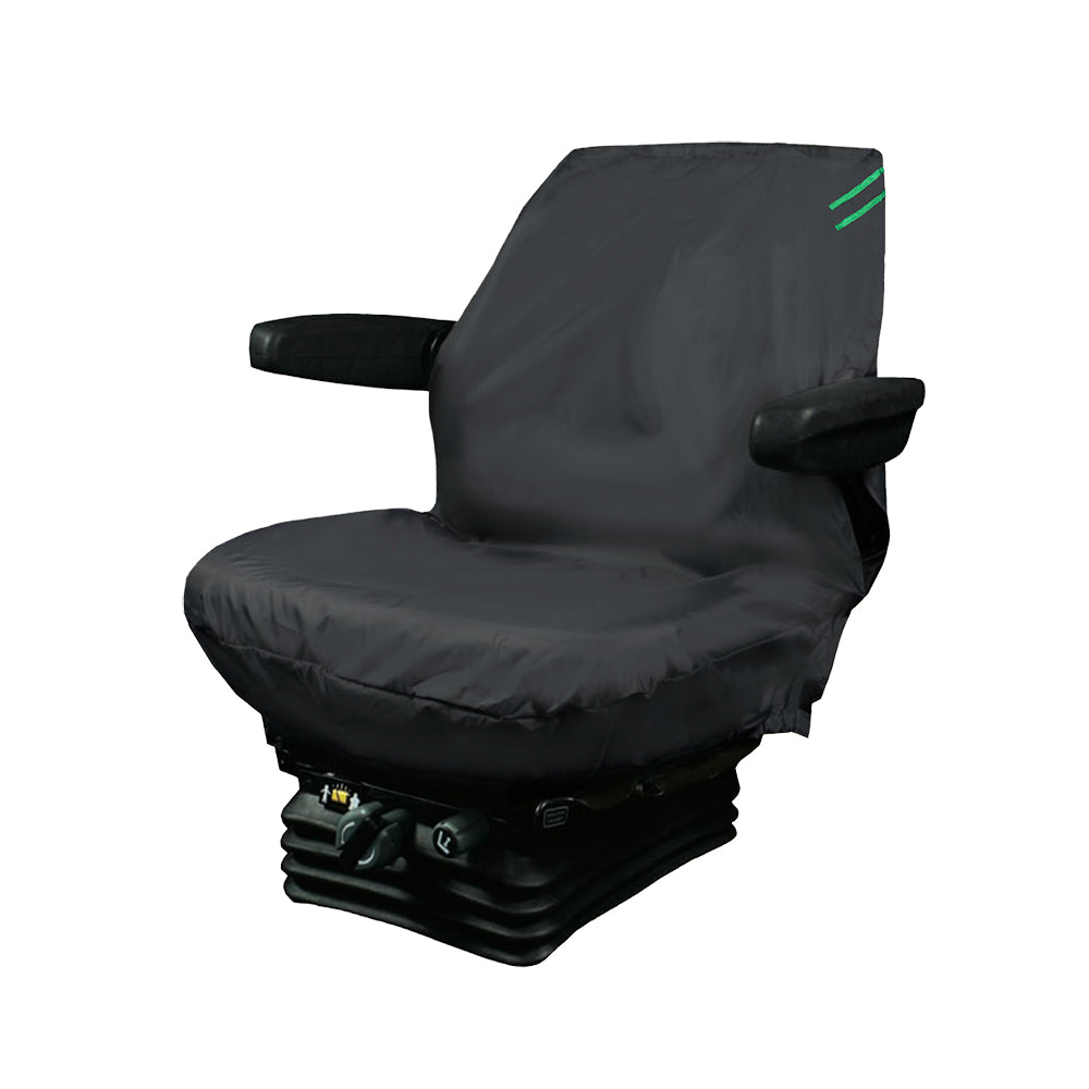Auto Choice Heavy Duty Tractor Seat Cover - Green Detailing