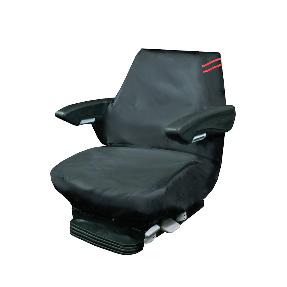 Auto Choice Heavy Duty Large Tractor Seat Cover - Red Detailing