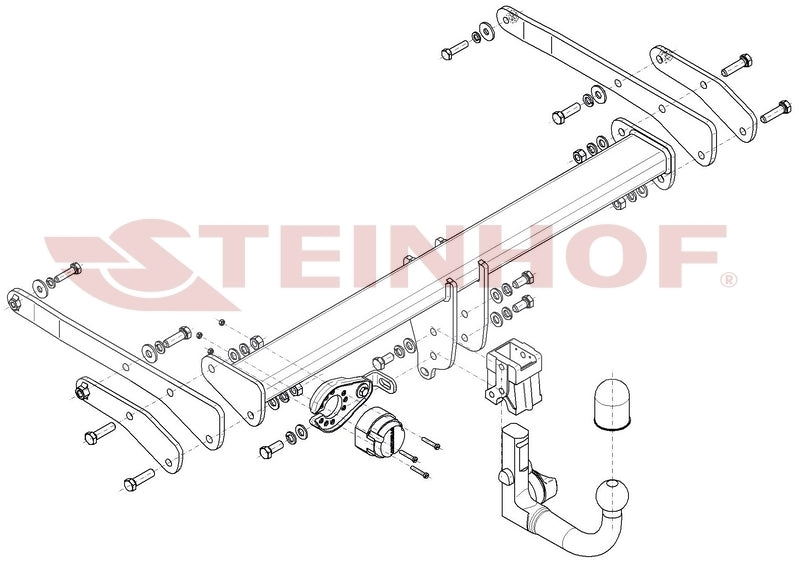 Audi Q5 Detachable Towbar 17 - (A - 112) - RaxAutos