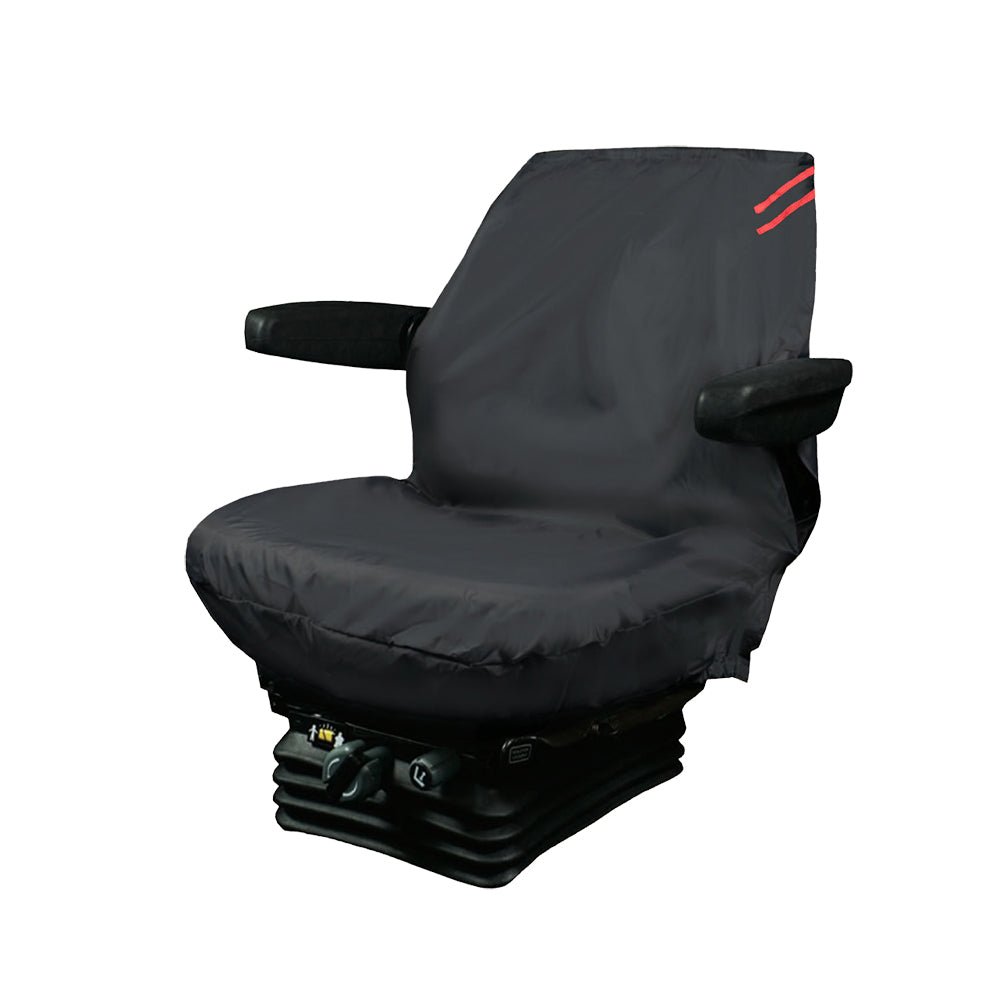 Auto Choice Heavy Duty Tractor Seat Cover - Red Detailing - RaxAutos