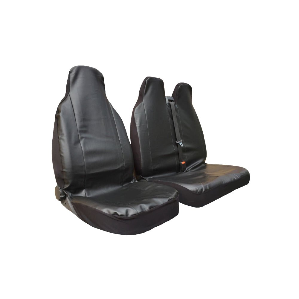 Auto Choice PU Leather Driver & Passenger Bench Van Seat Cover Set - RaxAutos