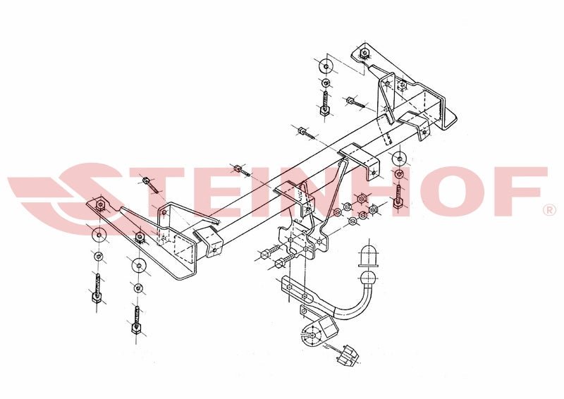 Caddy Van 2004 - 2015 & 15 - (Swan Neck) (V - 028) - RaxAutos