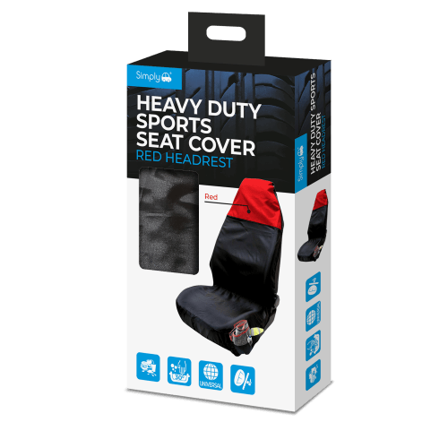 Hd Sports Seat Cover Red (SHDSC01) - RaxAutos