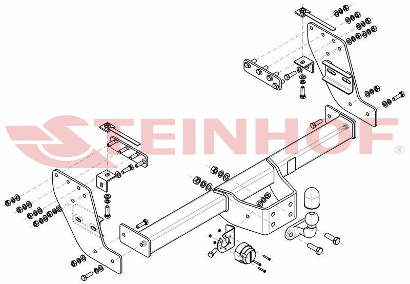 Mitsubishi L200 15 - / Fiat Fullback Towbar (M - 334) - RaxAutos