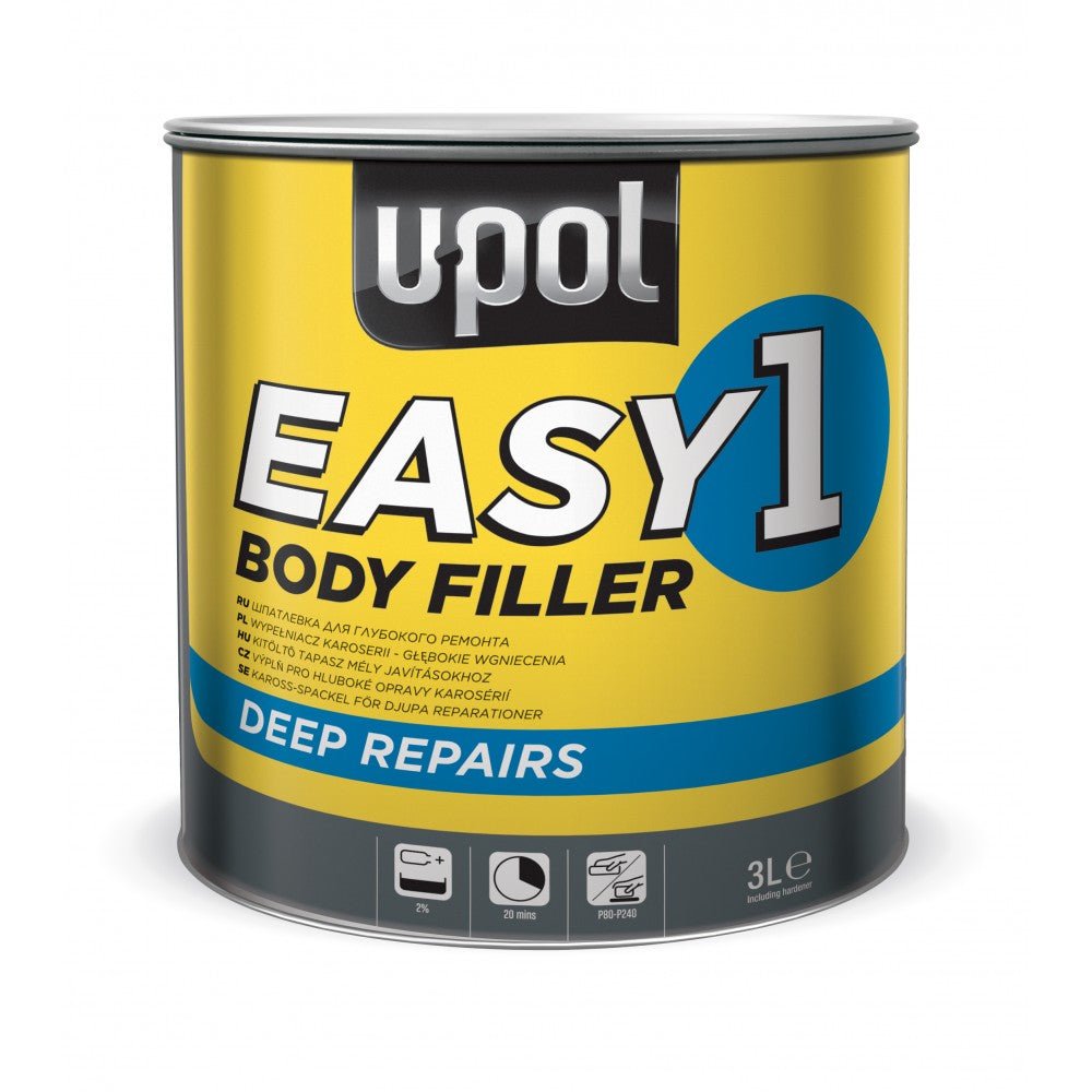 U - Pol Easy Lightweight Body Filler 3L (EASY/7) - RaxAutos