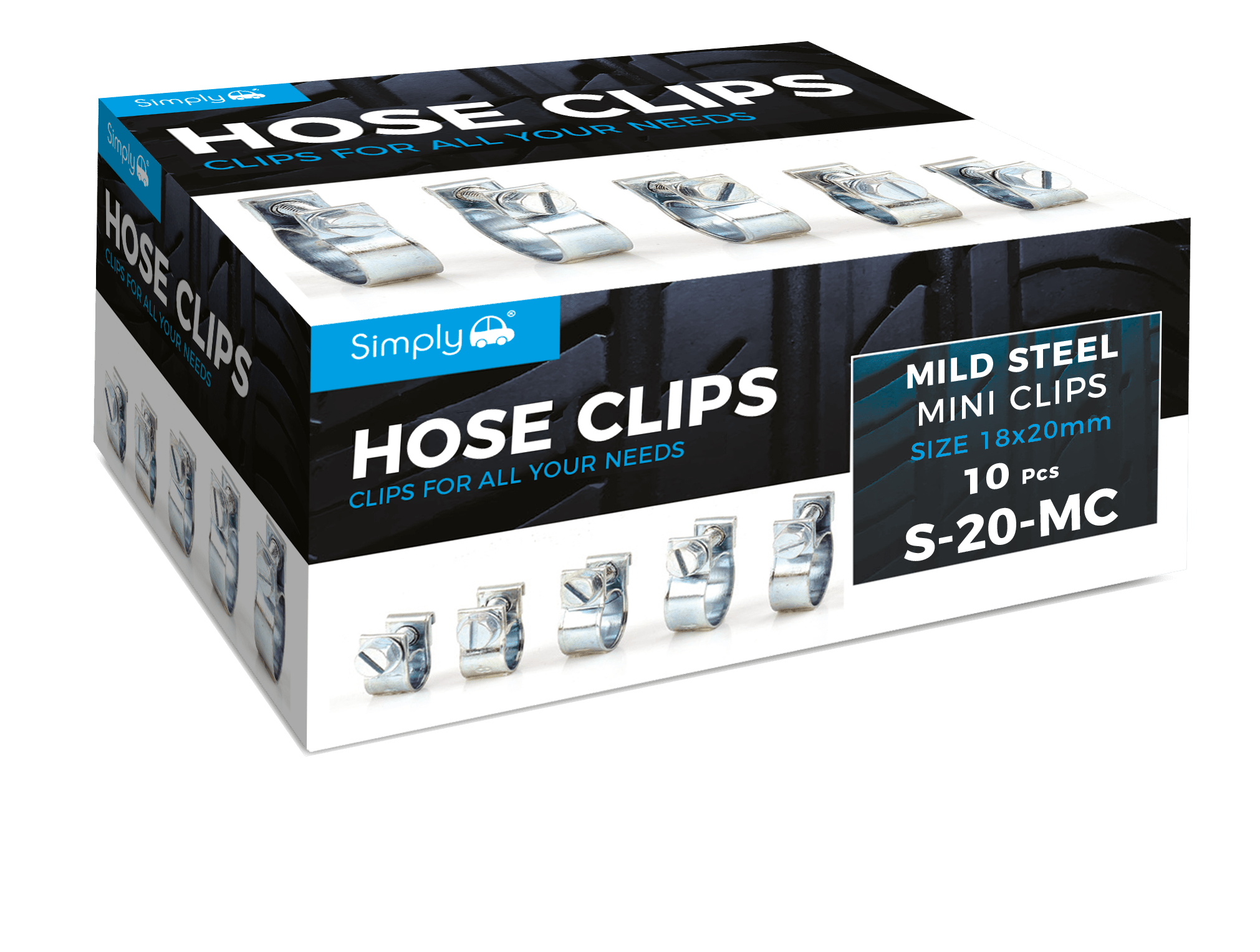 18 - 20mm Mini Clips (Zinc Plated Mild Steel) 10Pcs (S - 20 - MC) - RaxAutos