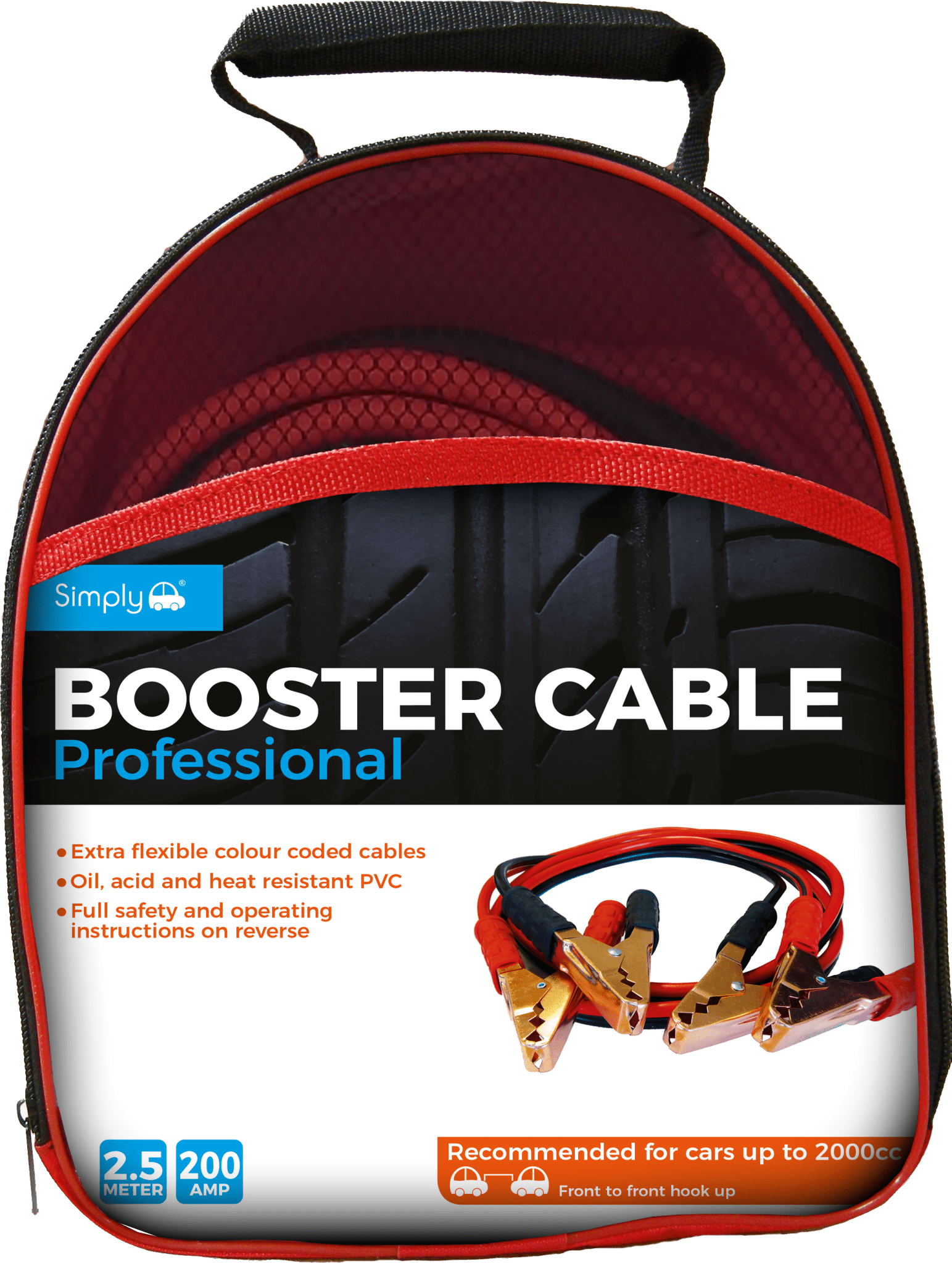 200AMP Professional Jump Leads (SP200) - RaxAutos