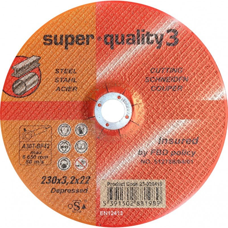 230Mm (9) 3.2 Steel Cutting Disc (BBAG112) - RaxAutos