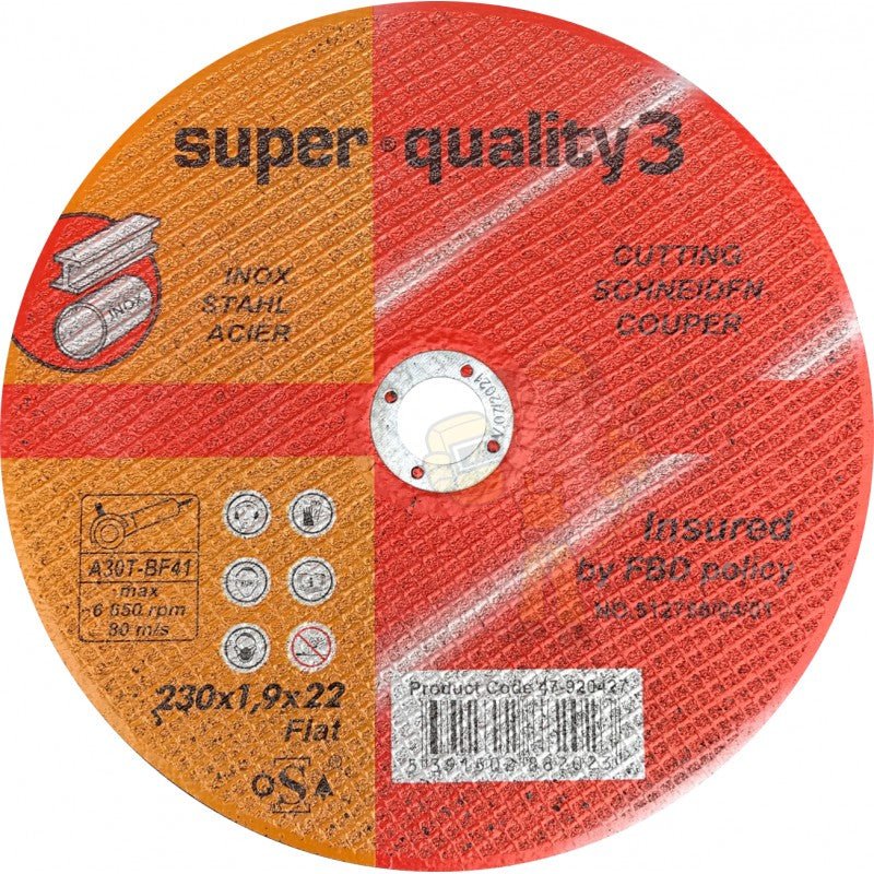 230Mm (9) X 1.9Mm X 22 Cutting Disc (BBAG110) - RaxAutos