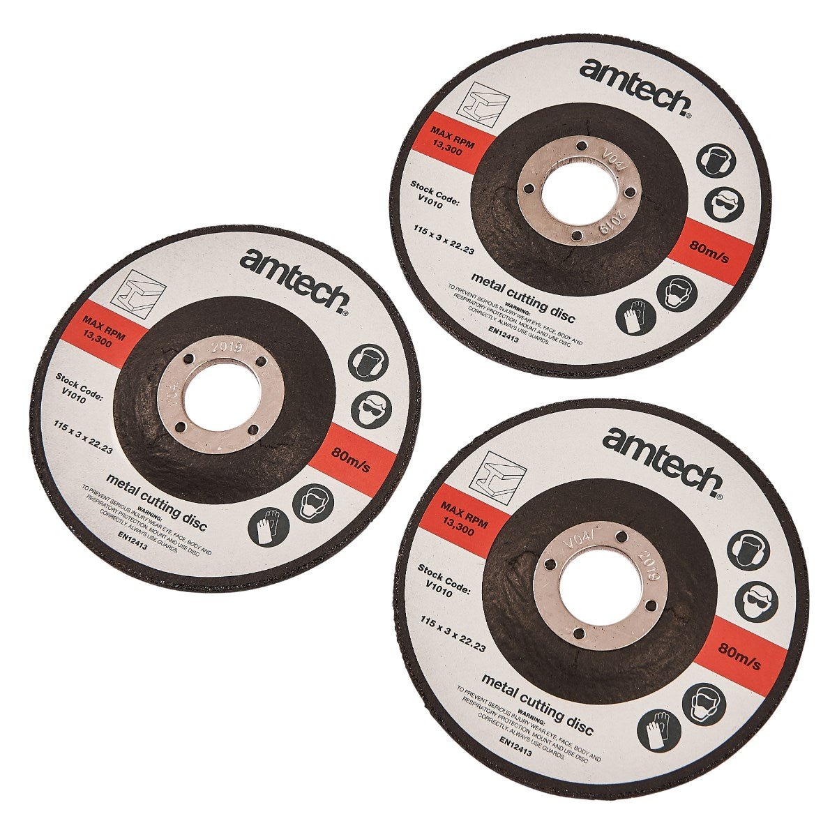 3pc 115mm metal cutting disc (V1010) - RaxAutos