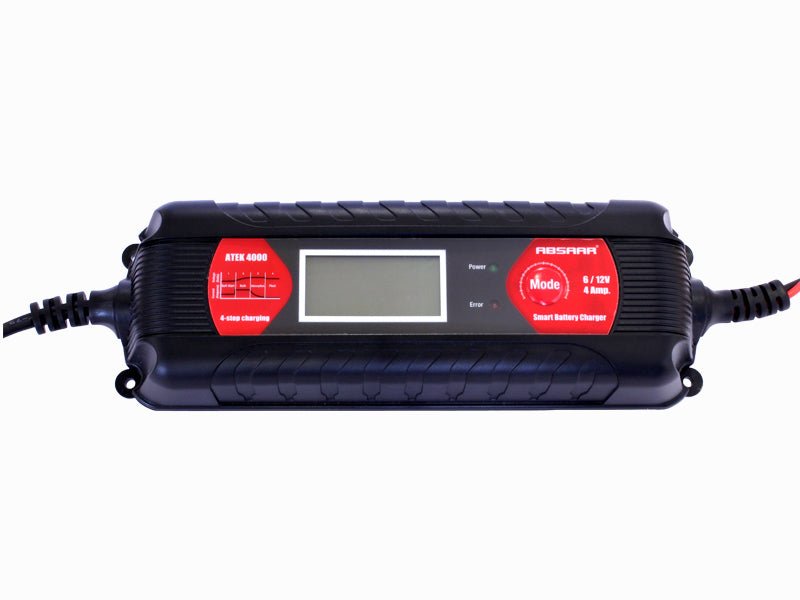 Absaar 4Amp 6/12V Smart Charger (ATEK4000) - RaxAutos