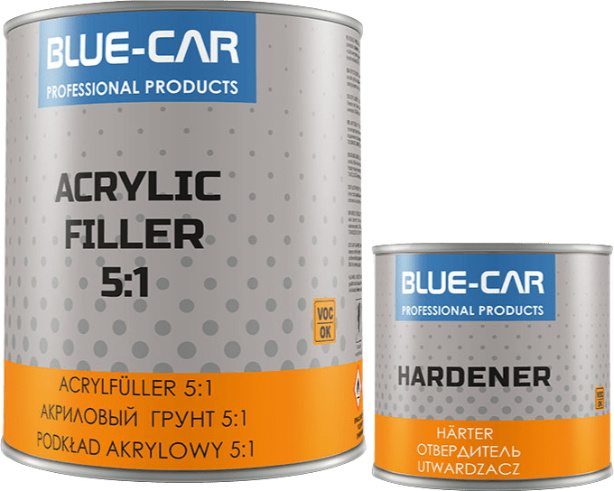 Acrylic Primer Filler 5:1 800ml (+ 160ml Hardener) - RaxAutos