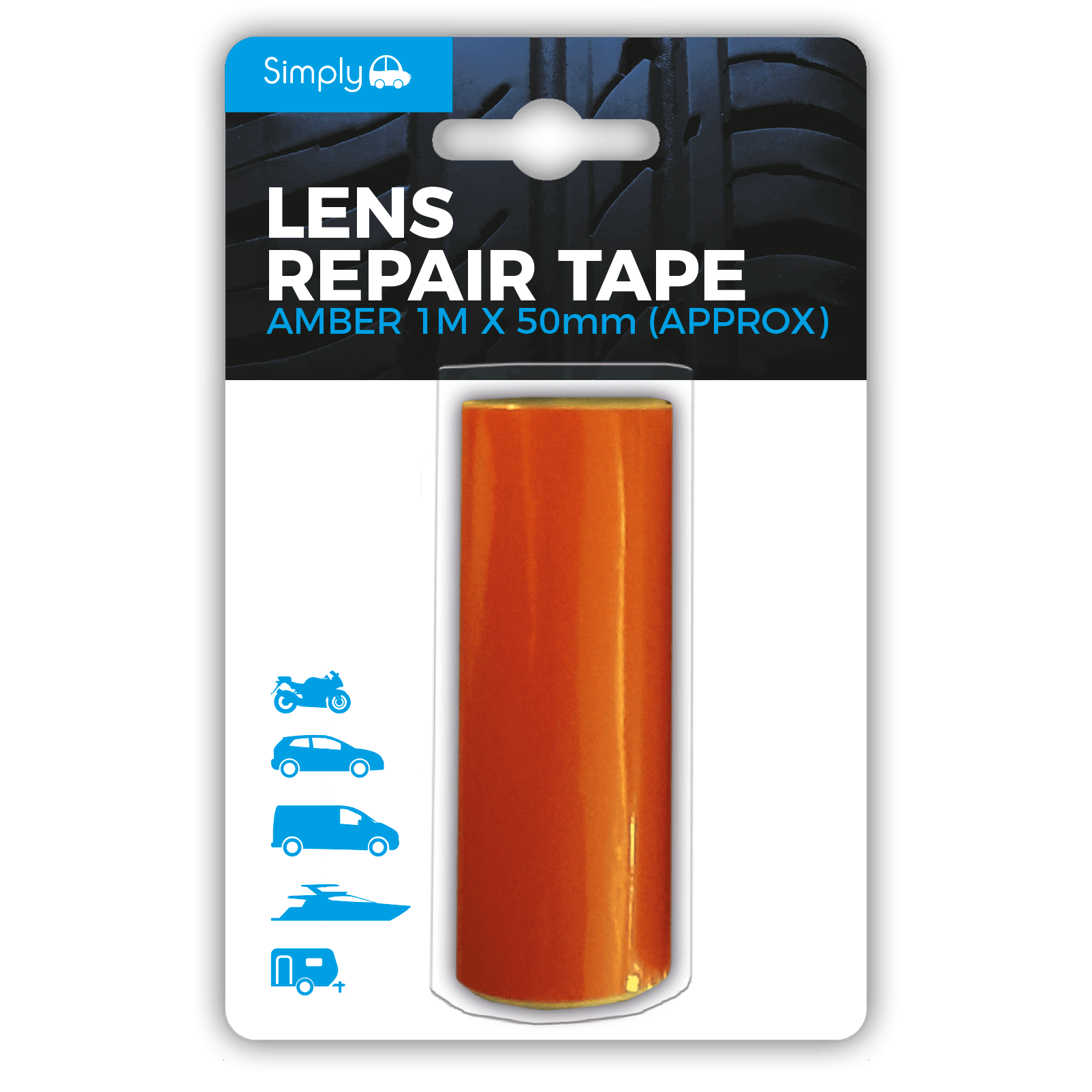 Amber Lens Repair Tape (2251) - RaxAutos