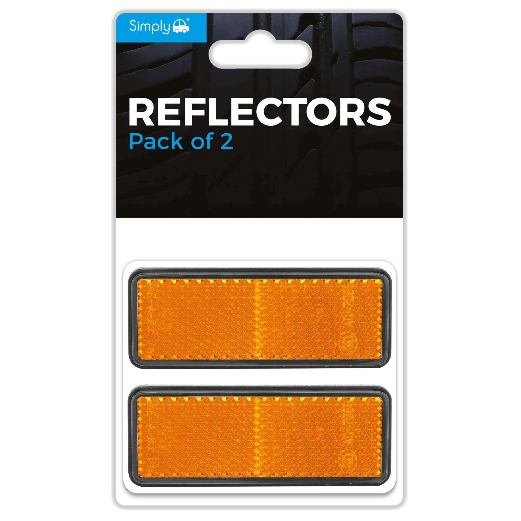 Amber Reflectors Pk2 (REF03) - RaxAutos