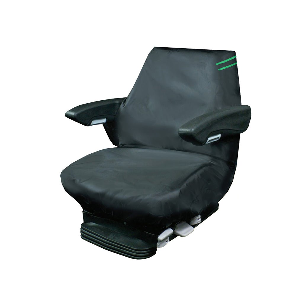 Auto Choice Heavy Duty Large Tractor Seat Cover - Green Detailing - RaxAutos