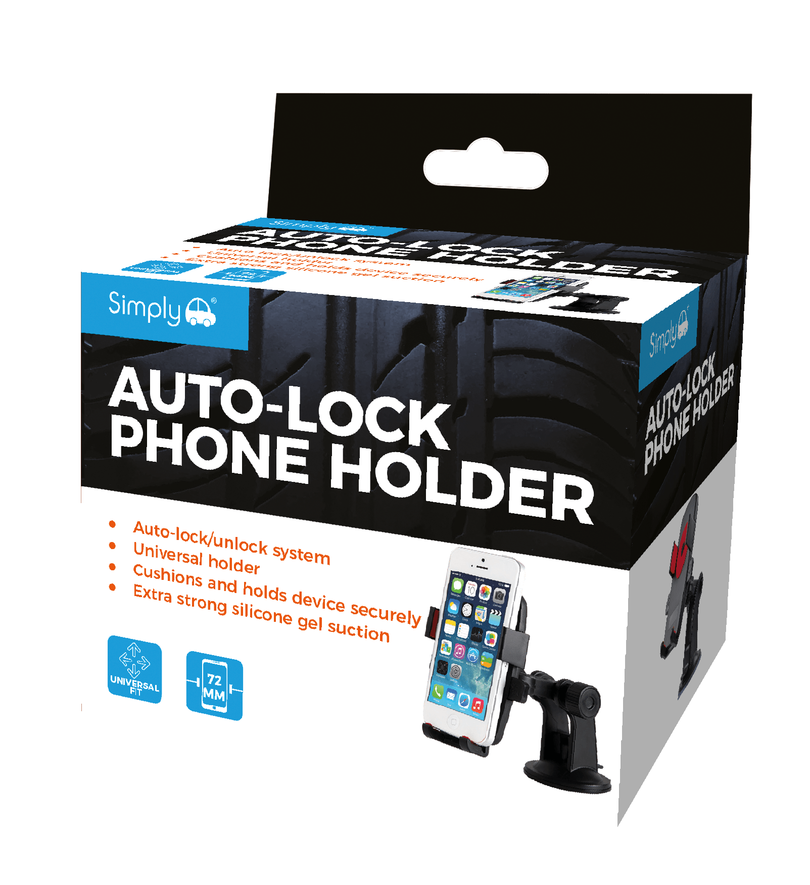 Auto - Lock Phone Holder (PH001) - RaxAutos