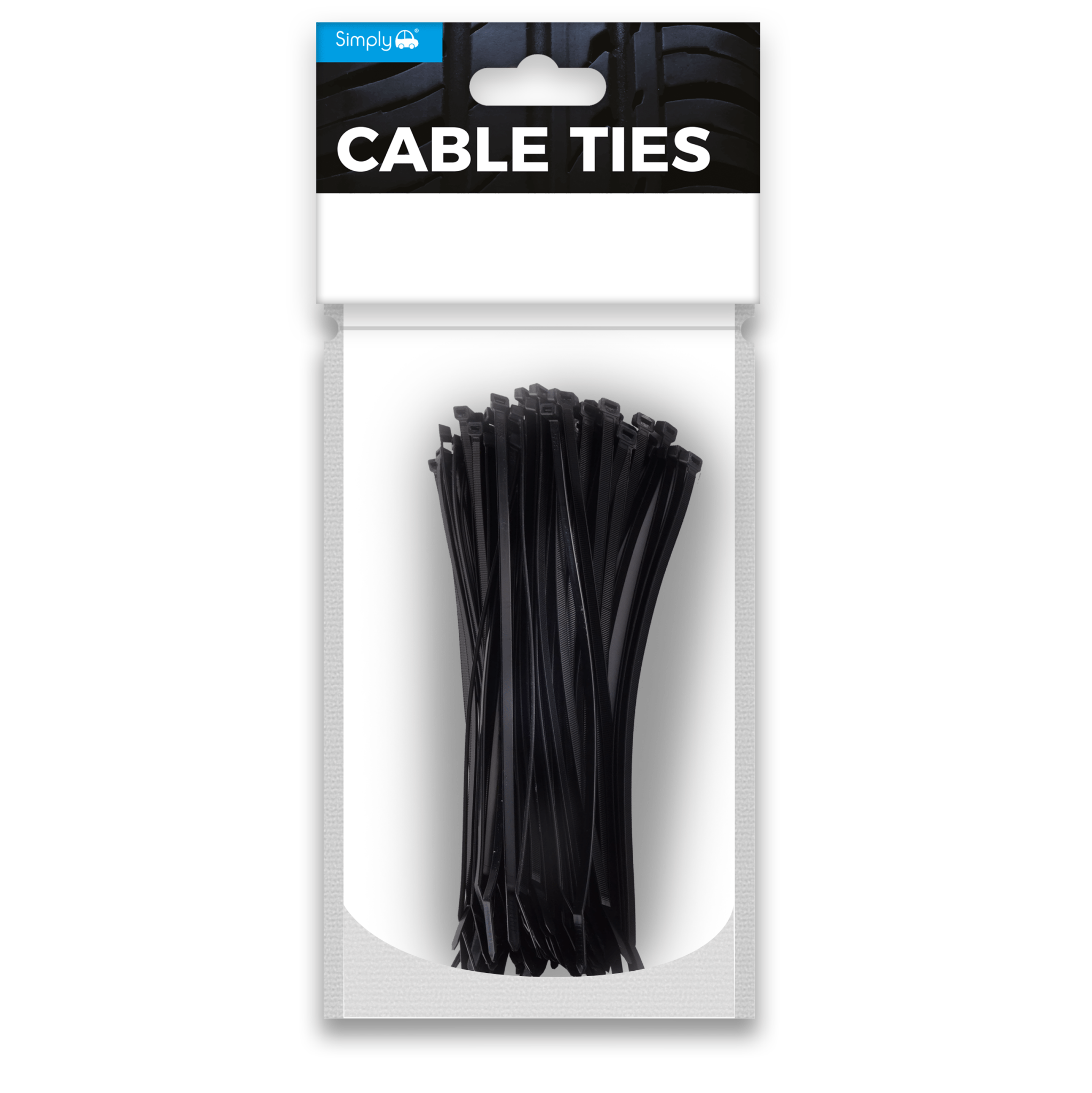 Cable Ties 200mmx4.8mm Black Pack of 25 (SCT03) - RaxAutos