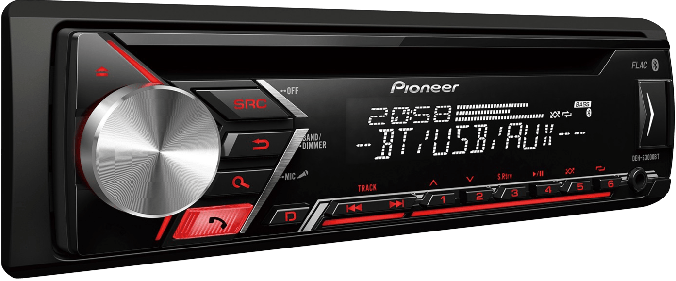 DEH - S3000BT Pioneer Bluetooth/USB/Aux/FM/AM/ CD Car Stereo - RaxAutos