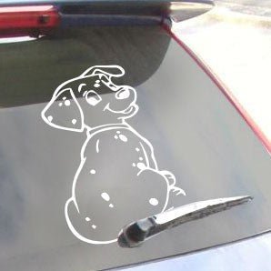 Dog with Tail Wiper Decal Transfer (ST22) - RaxAutos