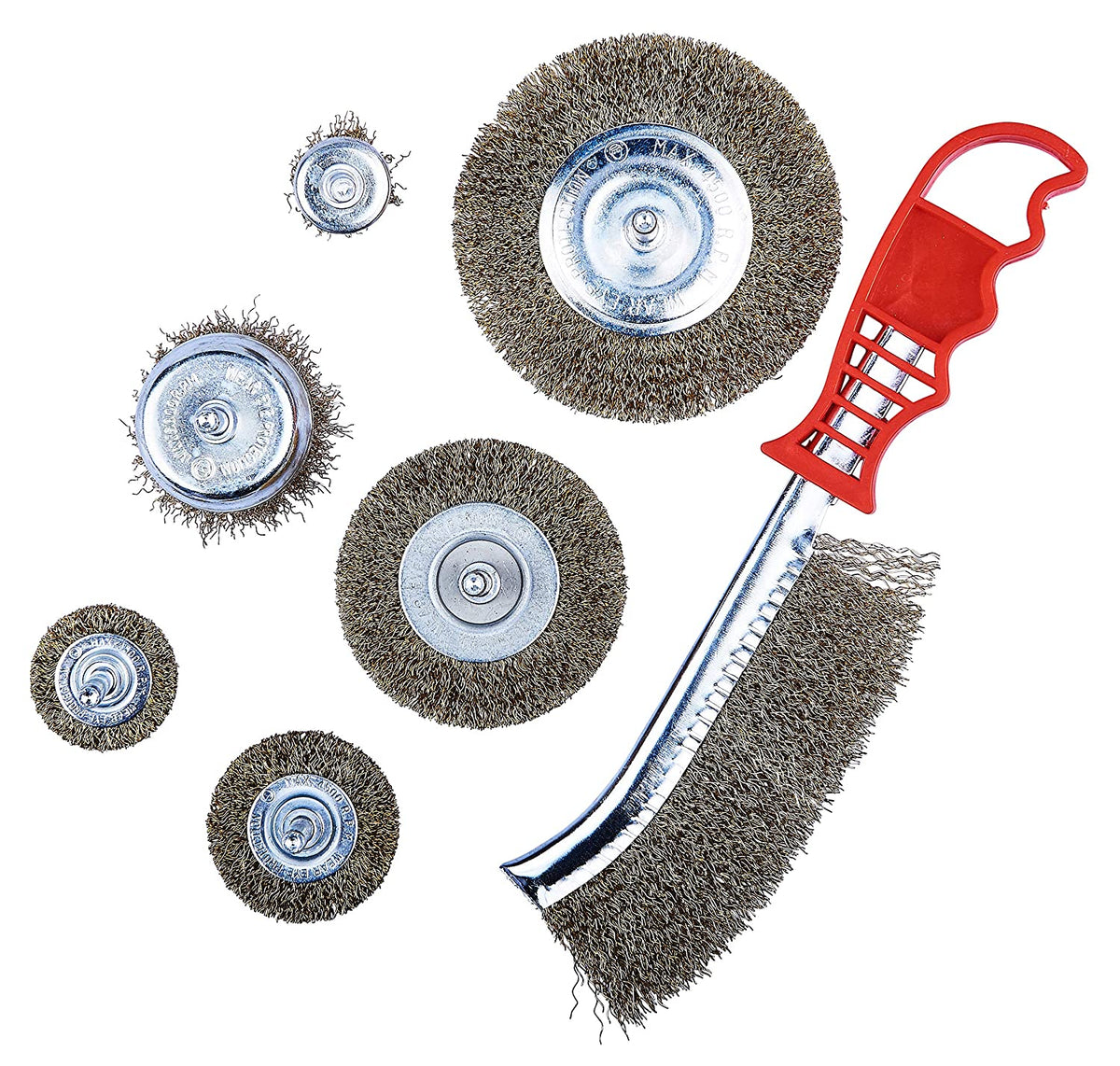(F3610) 9Pc Wire Wheel Brush Set - RaxAutos