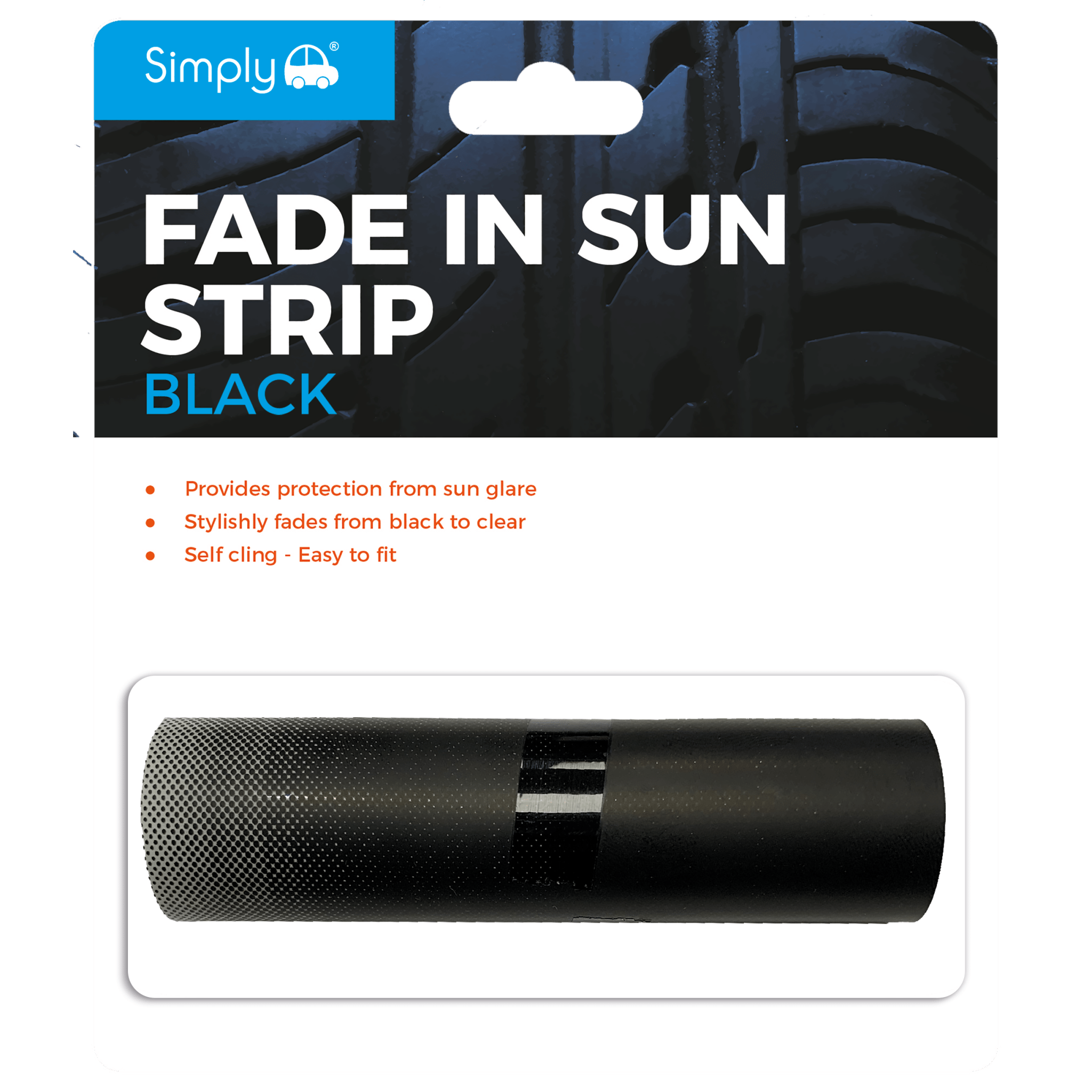 Fade In Sun Strip Black (FAD01) - RaxAutos