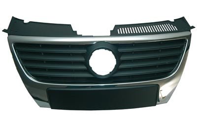 FRONT GRILLE BLACK WITH CHROME SURROUND (91 - 47 - 190) - RaxAutos