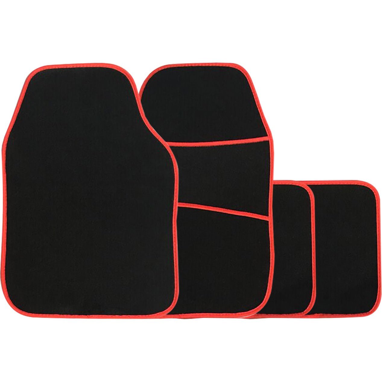 Galaxy Car Mats (Red Trim) (MR901) - RaxAutos