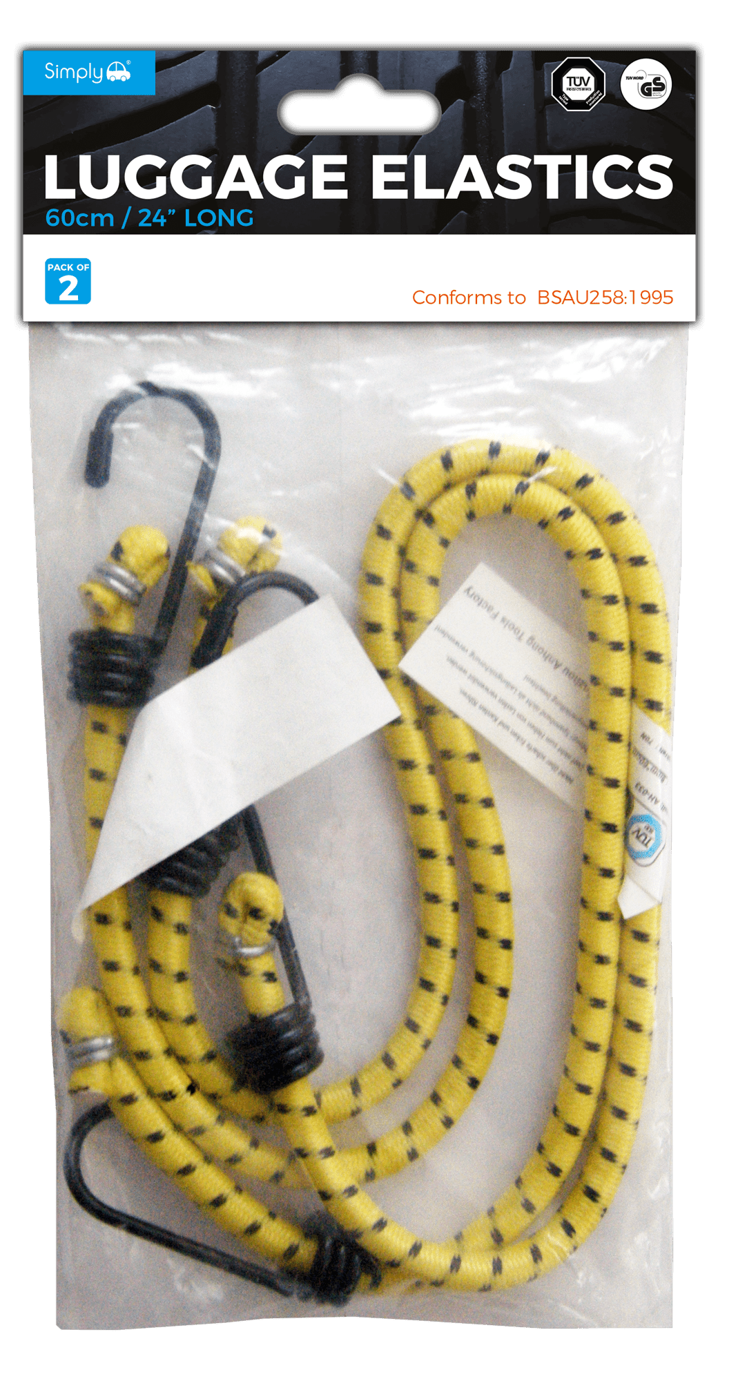 Luggage Elastic 60cm/24in 2Pack (LE002) - RaxAutos