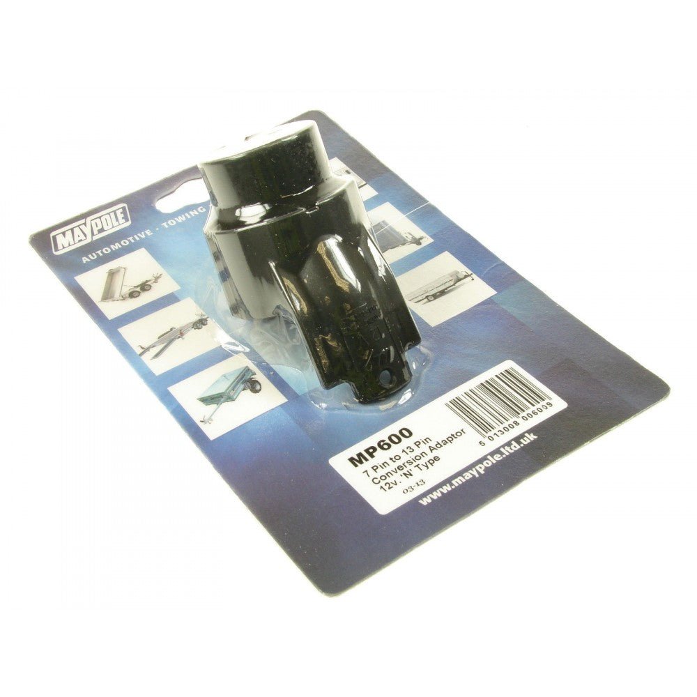 Maypole MP600 12v 7 - 13 Pin N Type Caravan Trailer Conversion Adapter (MP600) - RaxAutos