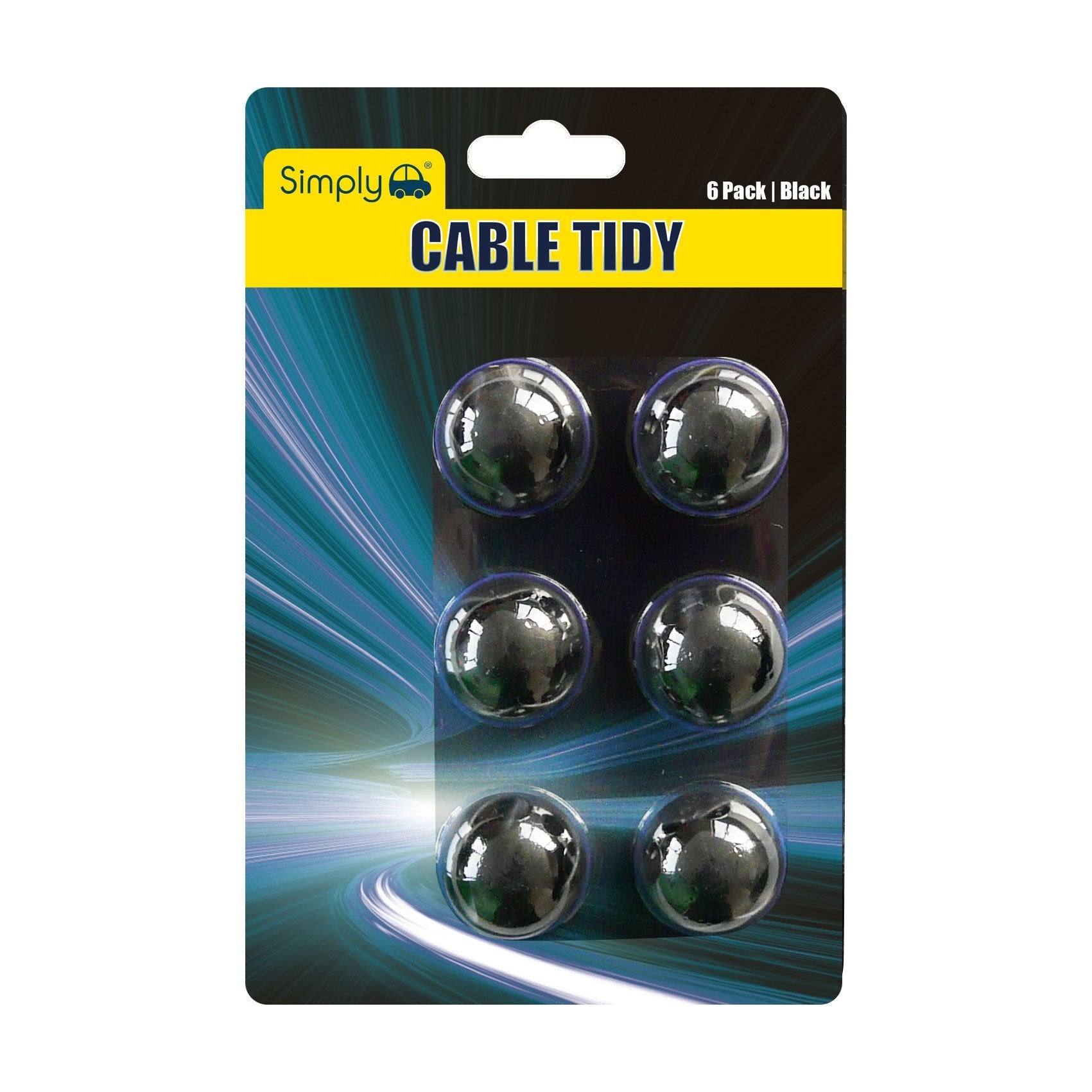 Pk6 Black Cable Tidies (BCT01) - RaxAutos