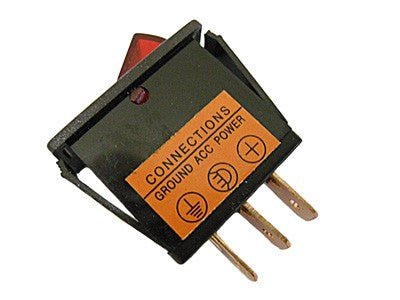Rectangular Rocker Switches On/Off Red (3040) - RaxAutos