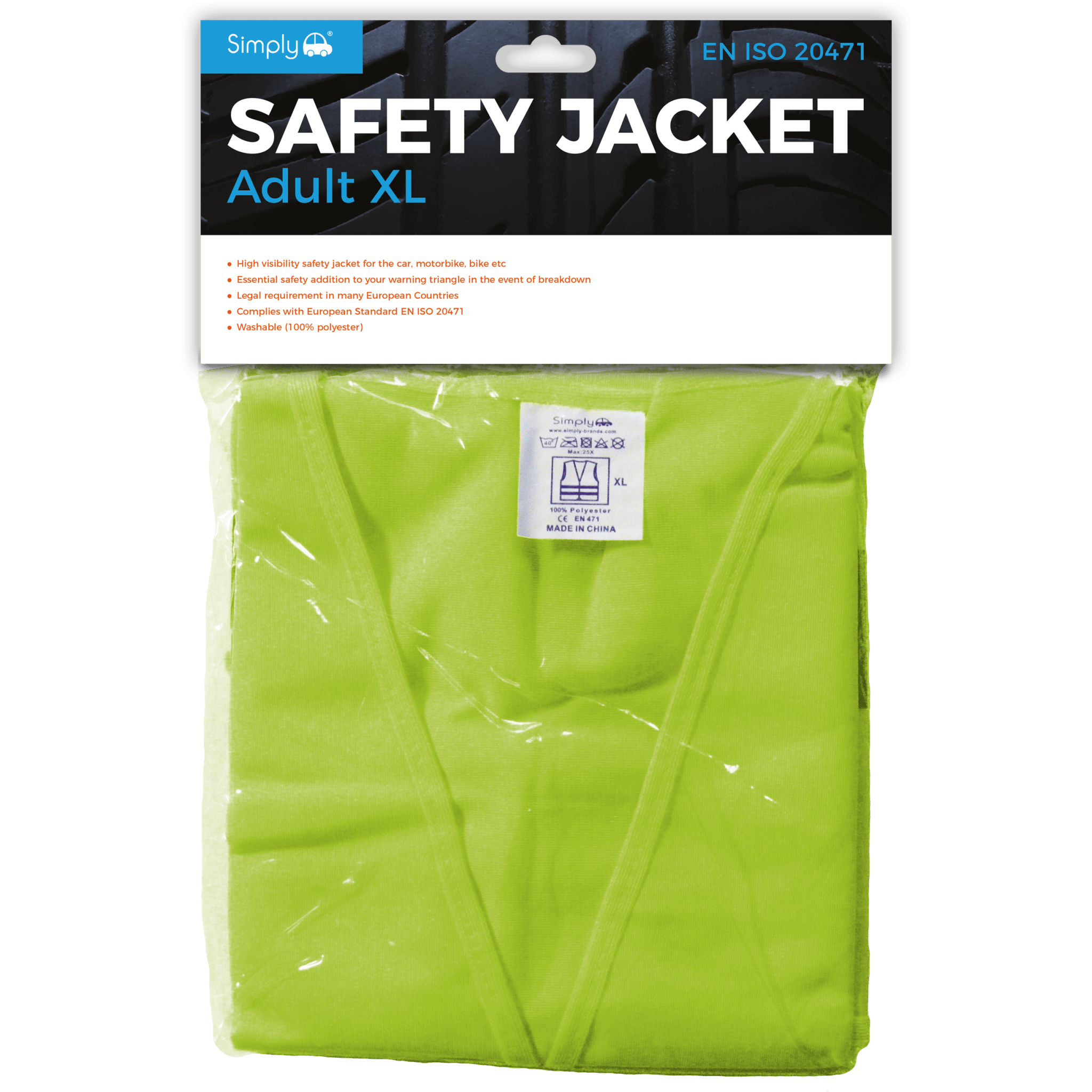 Simply Adult XL Safety Jacket (SHV1) - RaxAutos