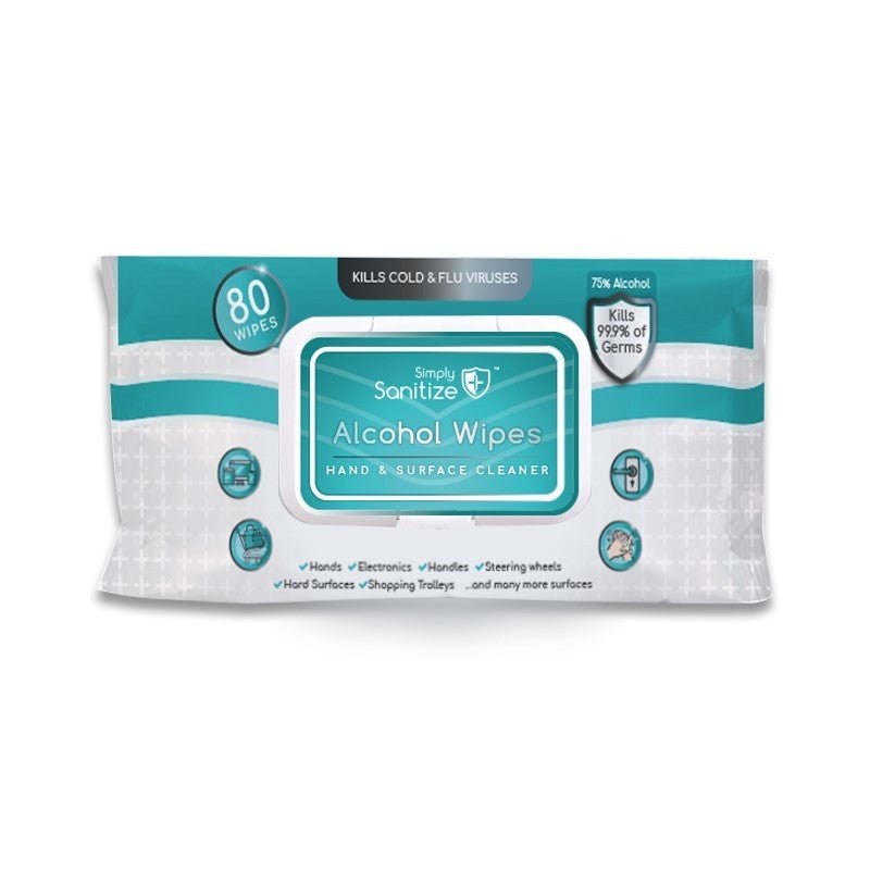 Simply Sanitize Hand & Surface Cleaning Wipes (AW080) - RaxAutos