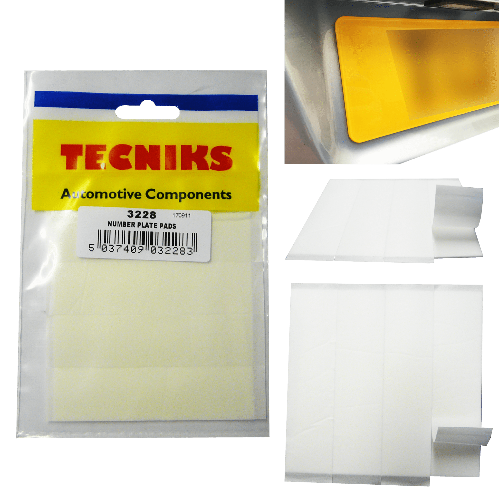 Standard Number Plate Pads (3228) - RaxAutos