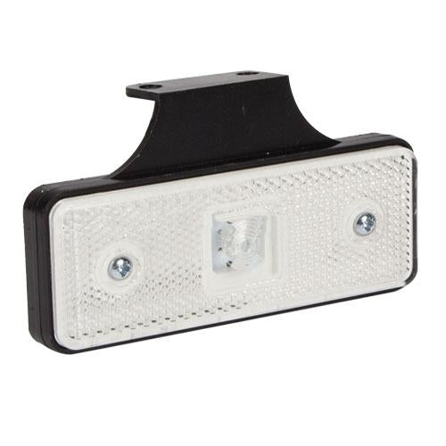 White Front Marker Light with Bracket (AT1580W) - RaxAutos
