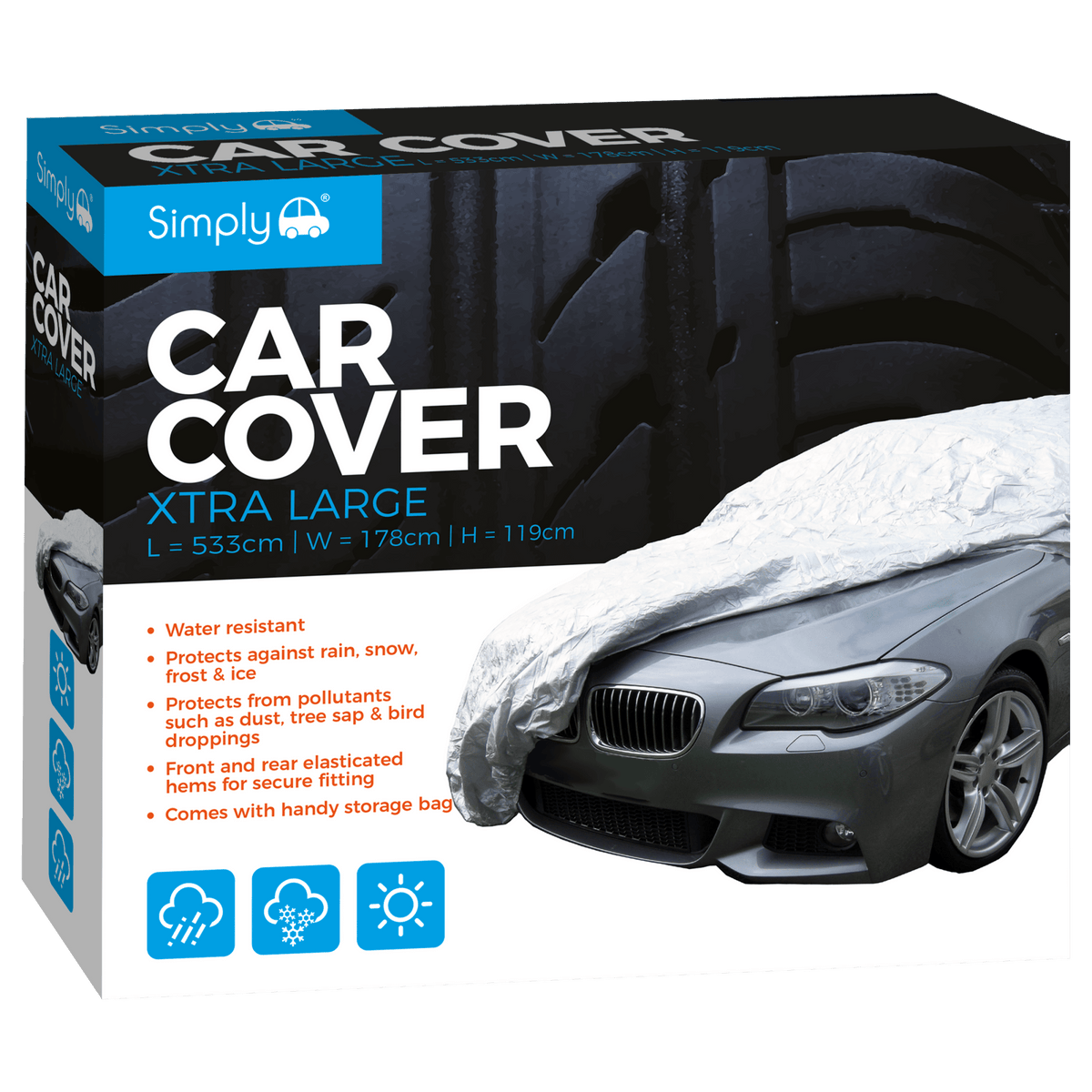 Xtra Large Car Cover (BCC4) - RaxAutos