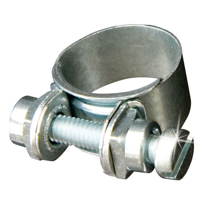 Zinc Plated Mild Steel Mini Hose and Pipe Clip 10 - 12mm (3214) - RaxAutos